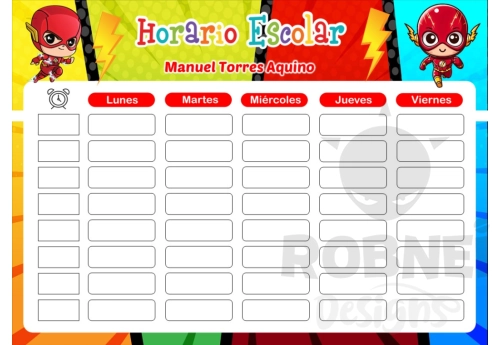 Flash Baby Horario Escolar